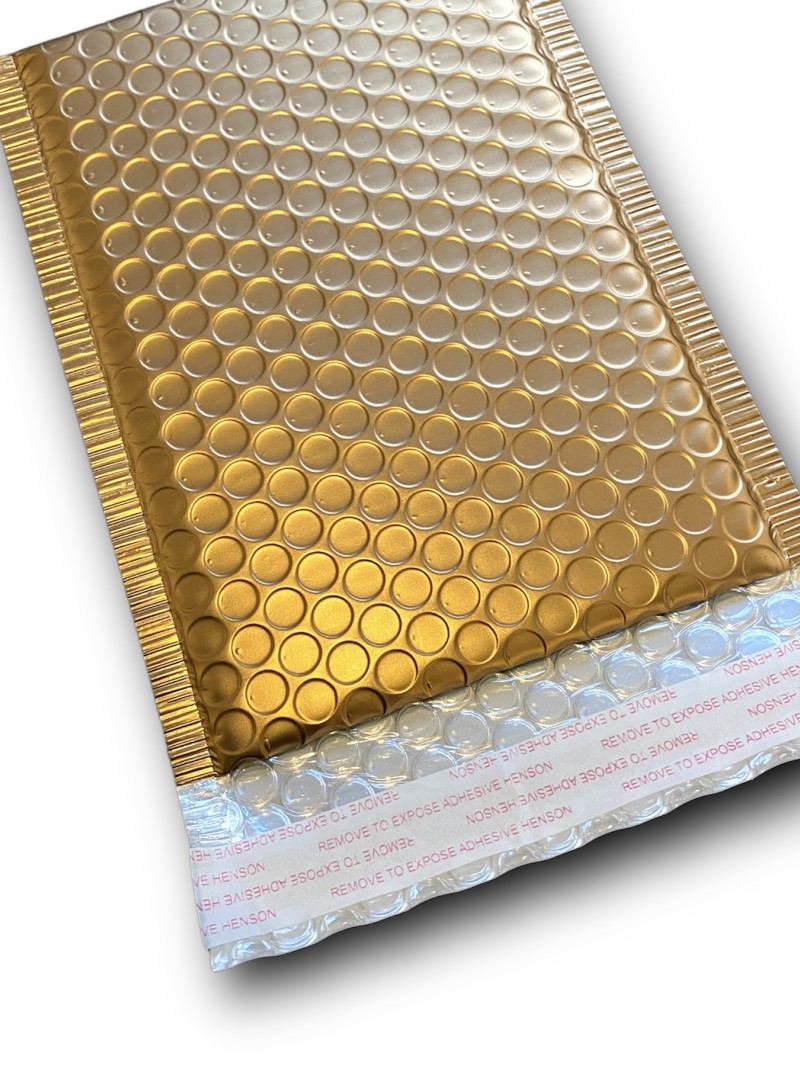 Bubble Envelopes - Matte Gold size S