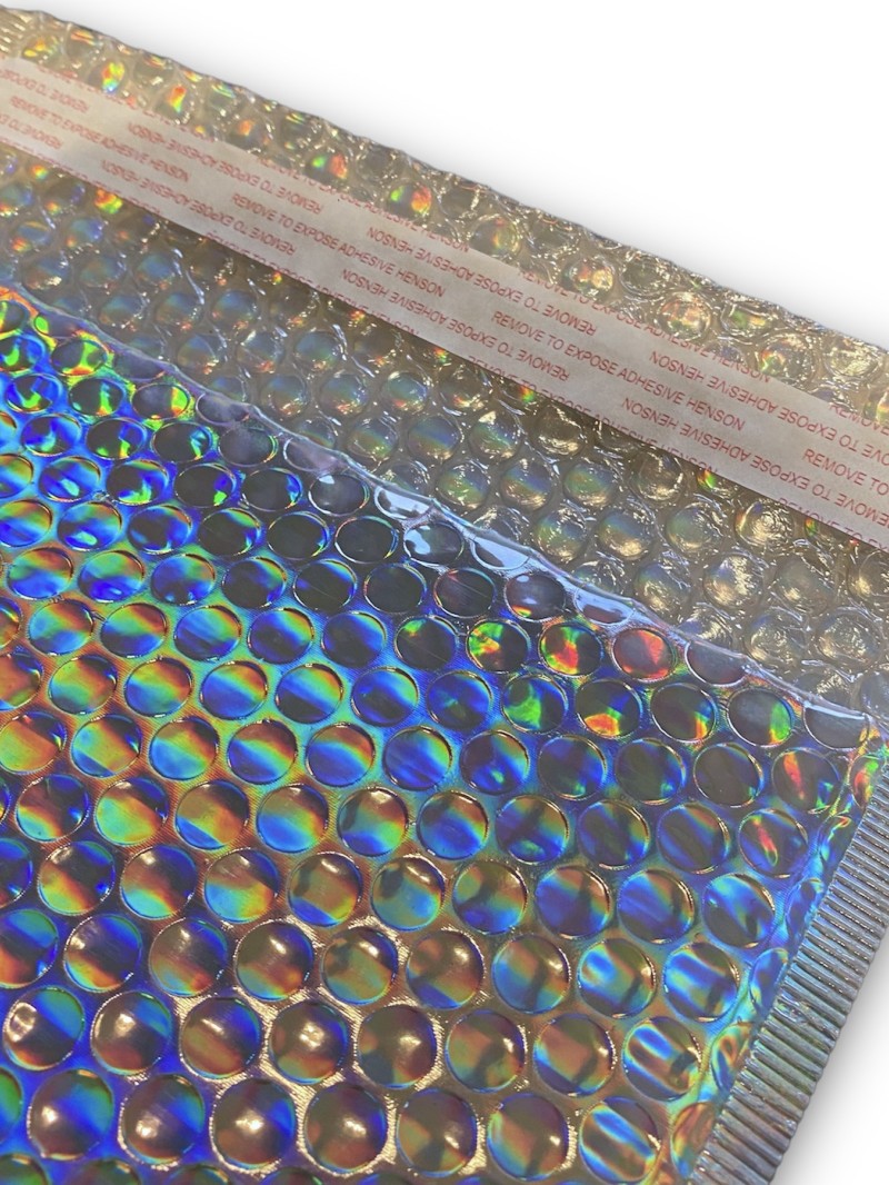 Metallic Bubbel Envelop - Laser Silver M