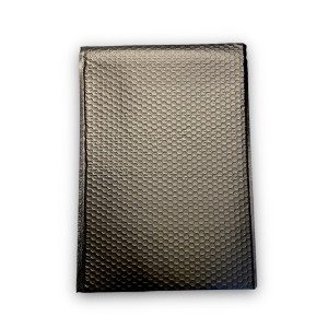 Metallic Bubbel Envelop - Mat Zwart L