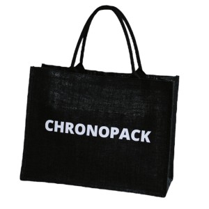 SAC IBIZA EN JUTE NOIRE