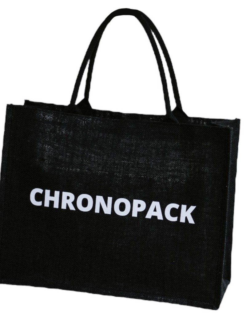 Sacs en toile de jute noir personnalisés avec votre logo - Commandez maintenant