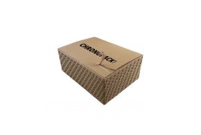 Shipping crate with adhesive closure - S