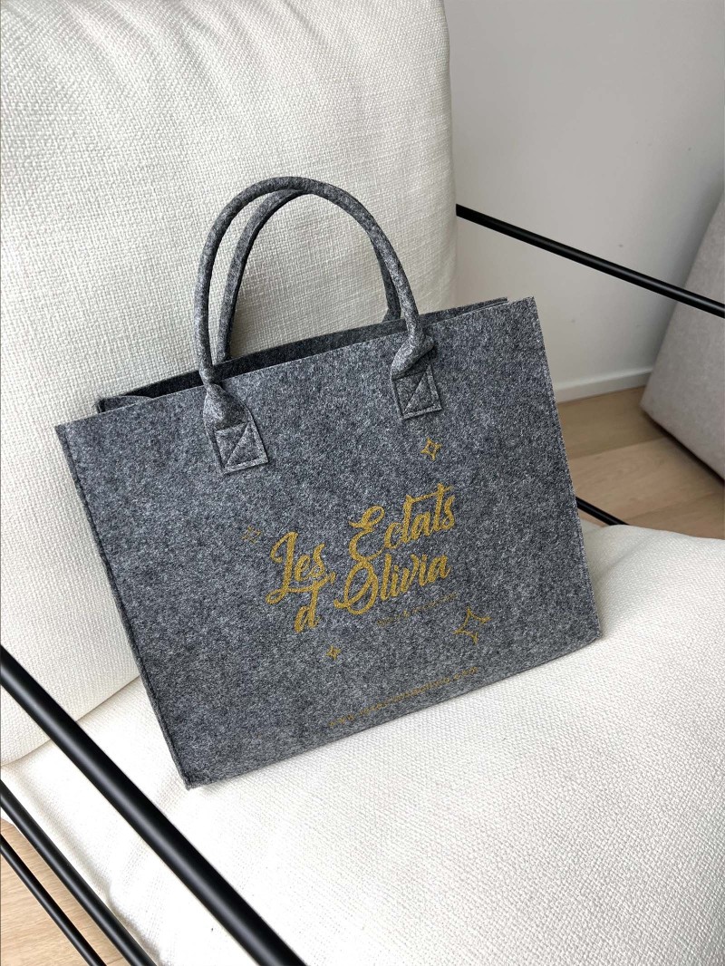 SAC GRENOBLE - GRIS - M (35,5x11x28,5cm)