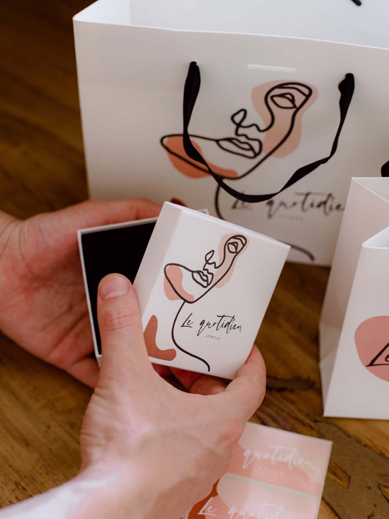 Écrins à bijoux blancs personnalisés - Commandez rapidement