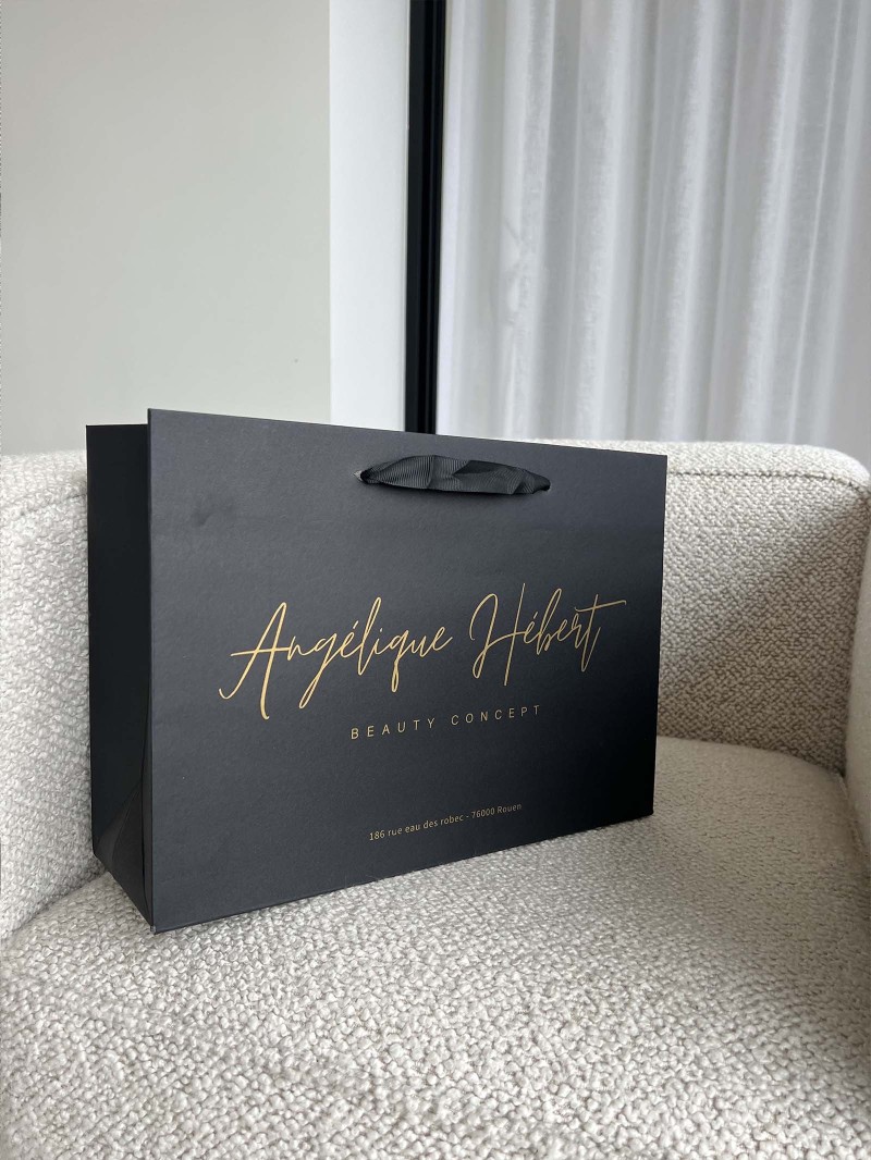Bolsa de papel de lujo – Negro – M (35x12x25 cm)
