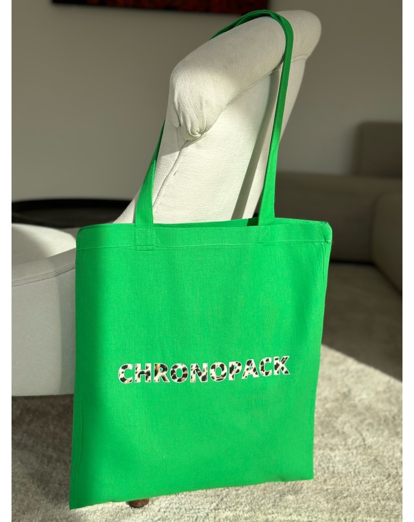 TOTEBAG "PARIJS" GROEN (38x42 cm)