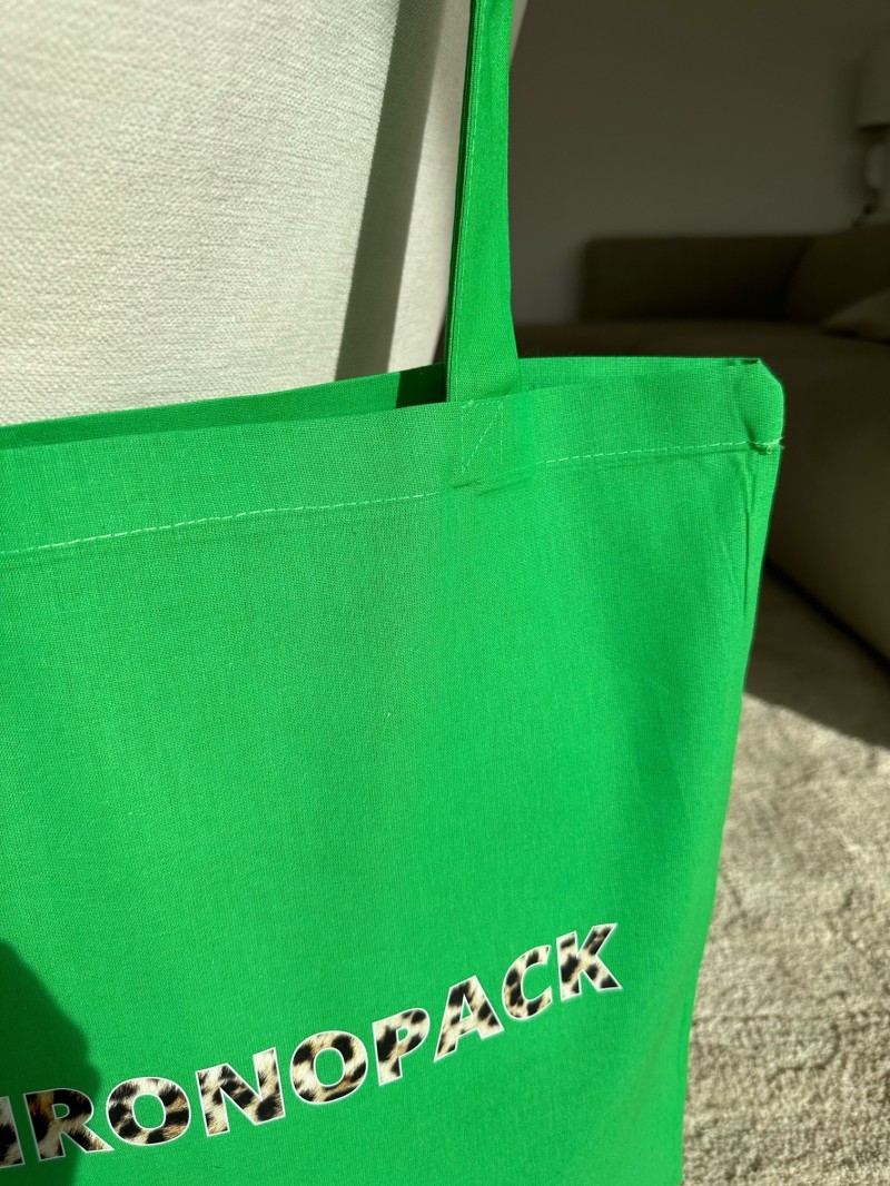TOTEBAG "PARIJS" GROEN (38x42 cm)