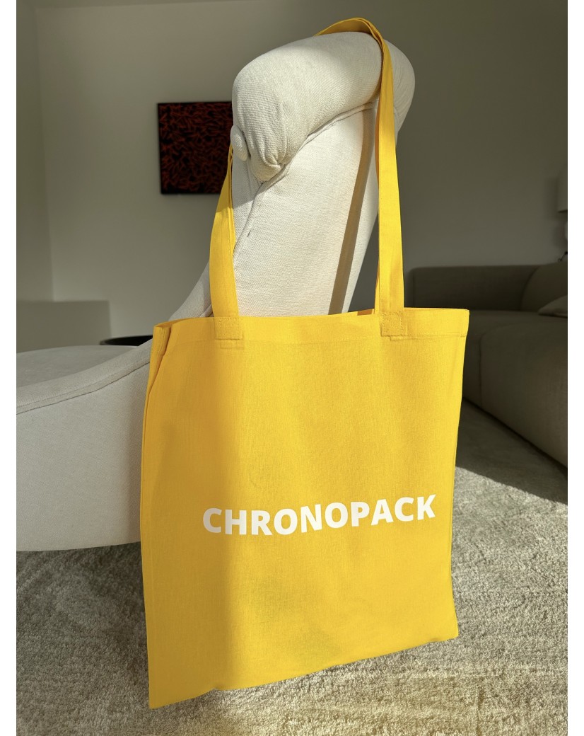 TOTEBAG "PARIJS" GEEL (38x42 cm)