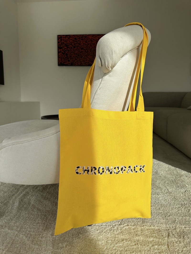 TOTEBAG "PARIJS" GEEL (38x42 cm)