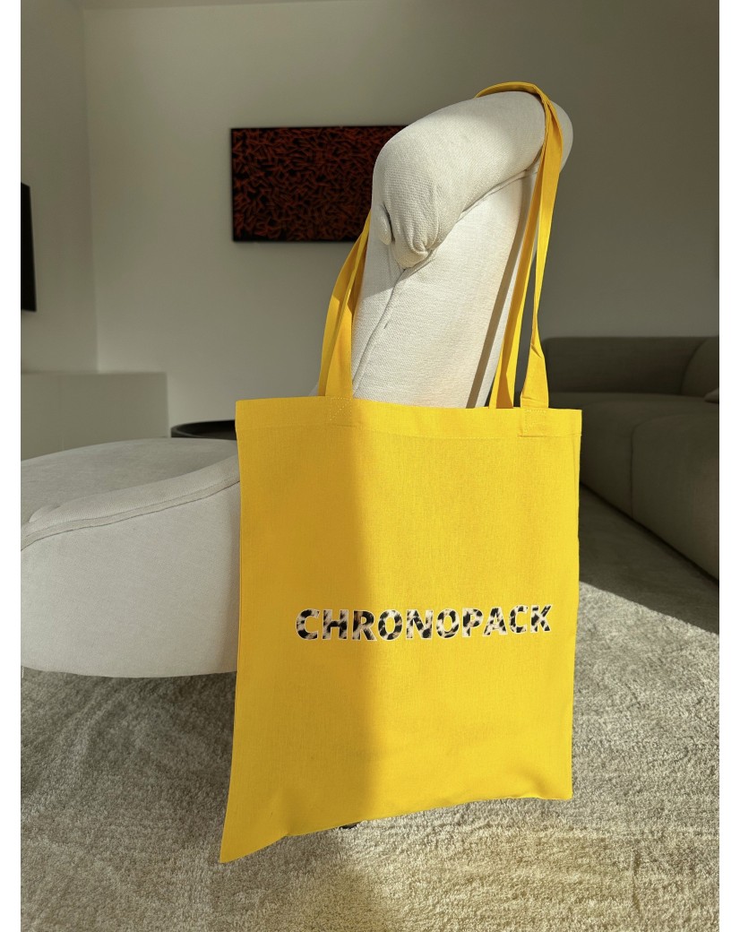 TOTEBAG "PARIJS" GEEL (38x42 cm)