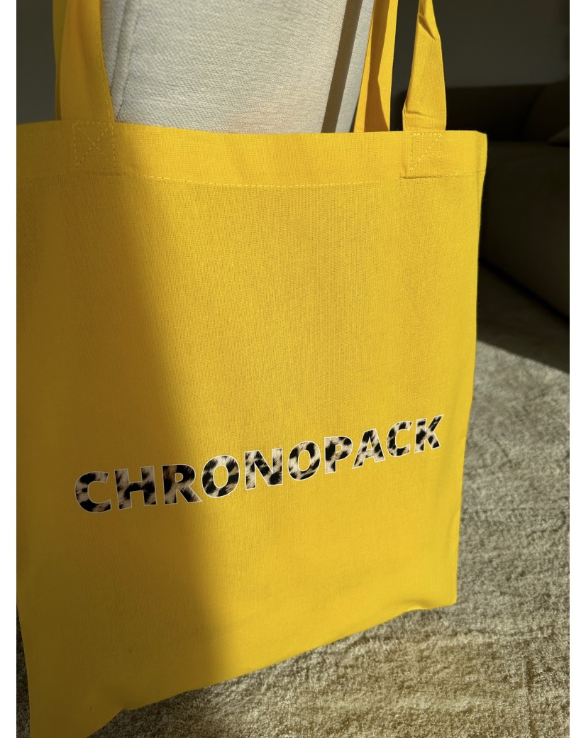 TOTEBAG "PARIJS" GEEL (38x42 cm)