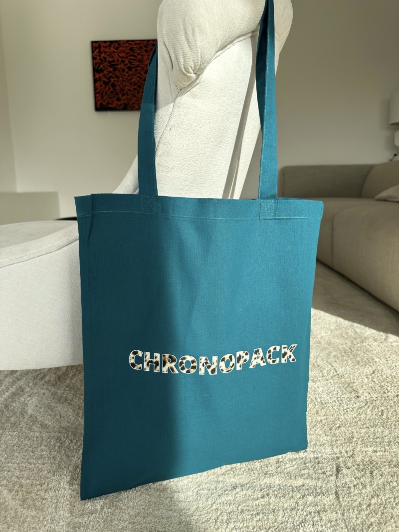 SAC PARIS - PETROLE (38x42cm)