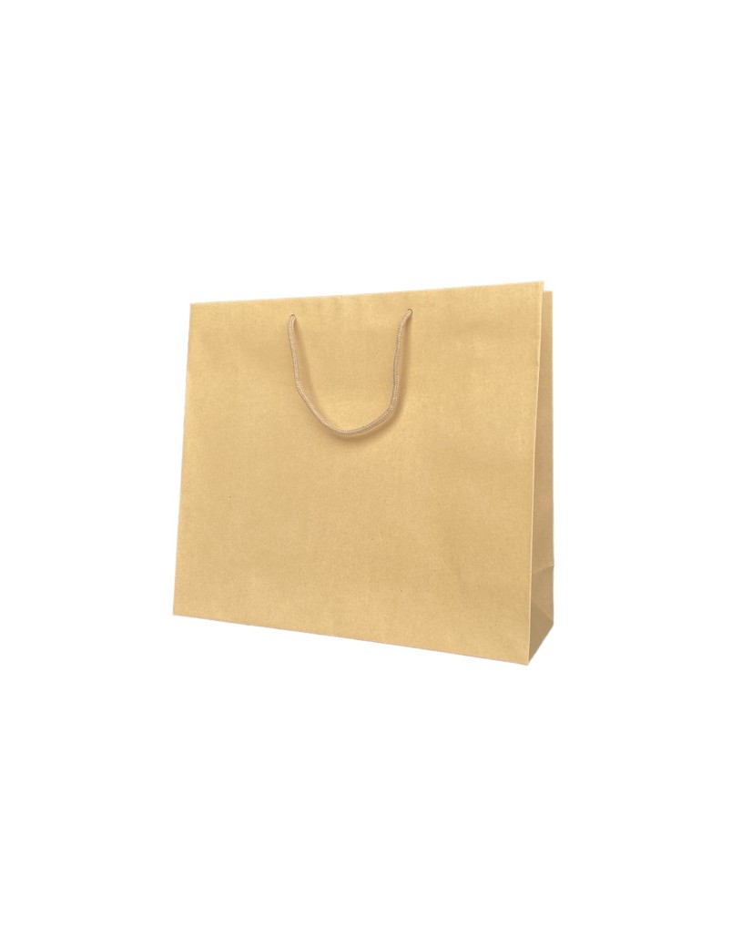 Kraft paper bag with cord handles