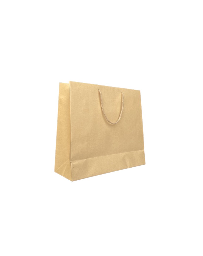 Kraft paper bag with cord handles