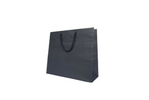 Paper bag Black handle Cordelette Black