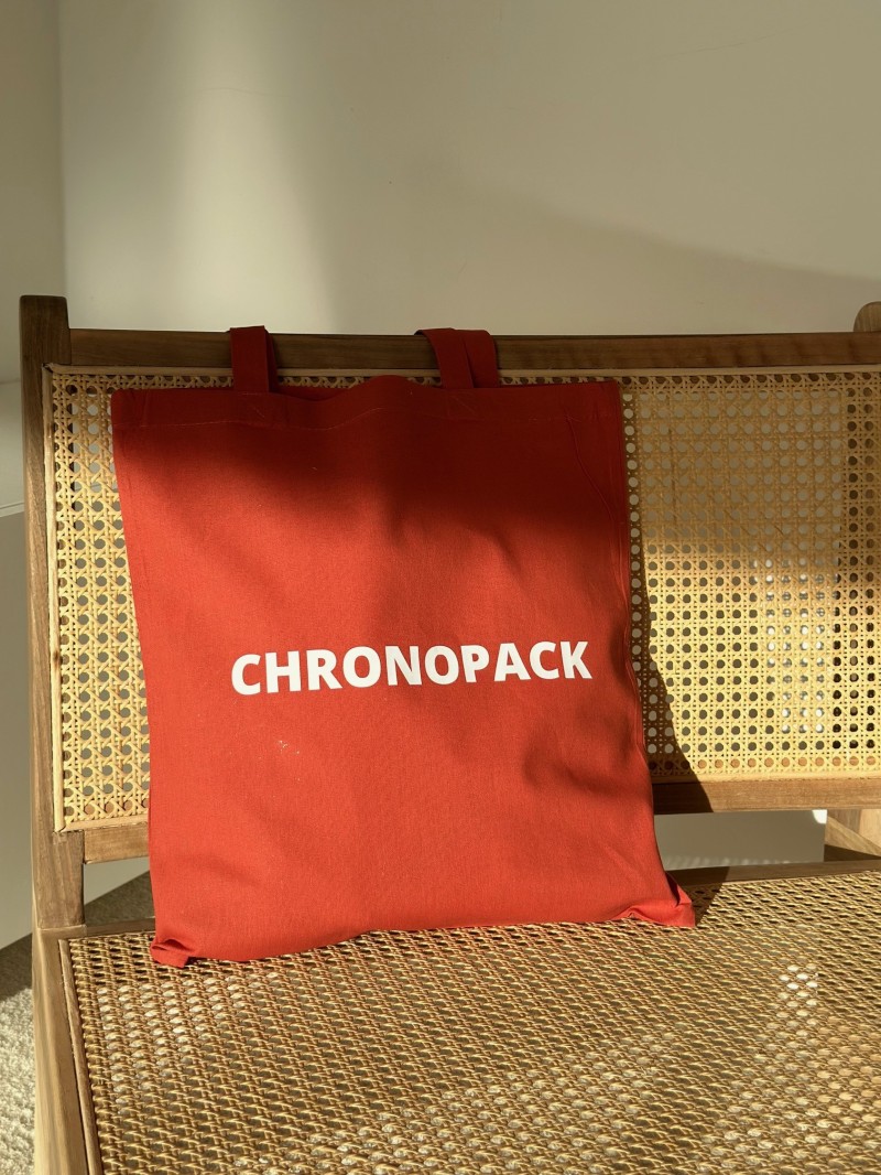 TOTEBAG "PARIJS" TERRACOTTA (38x42 cm)