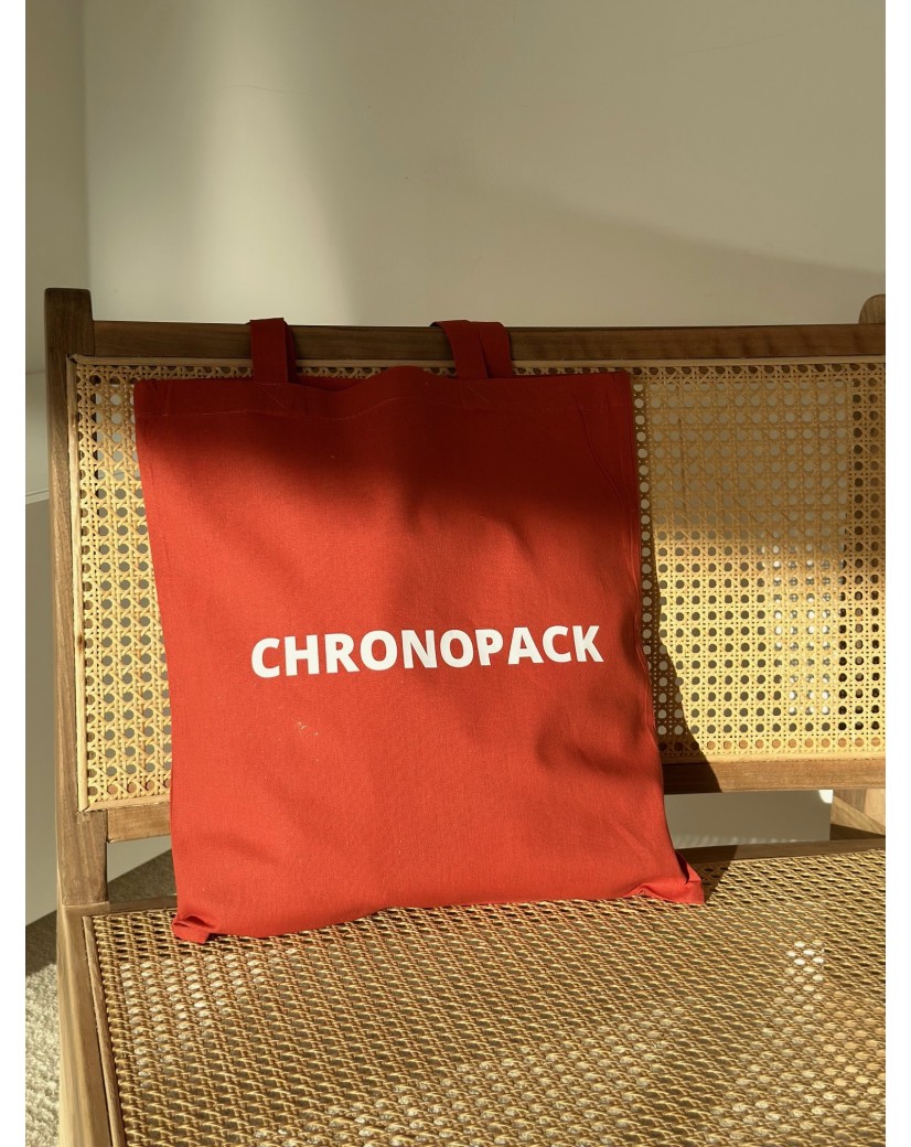 TOTEBAG "PARIJS" TERRACOTTA (38x42 cm)