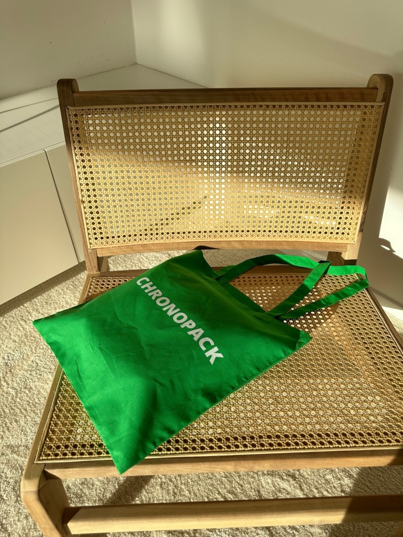 TOTEBAG "PARIJS" GROEN (38x42 cm)