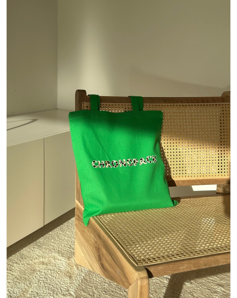 TOTEBAG "PARIJS" GROEN (38x42 cm)