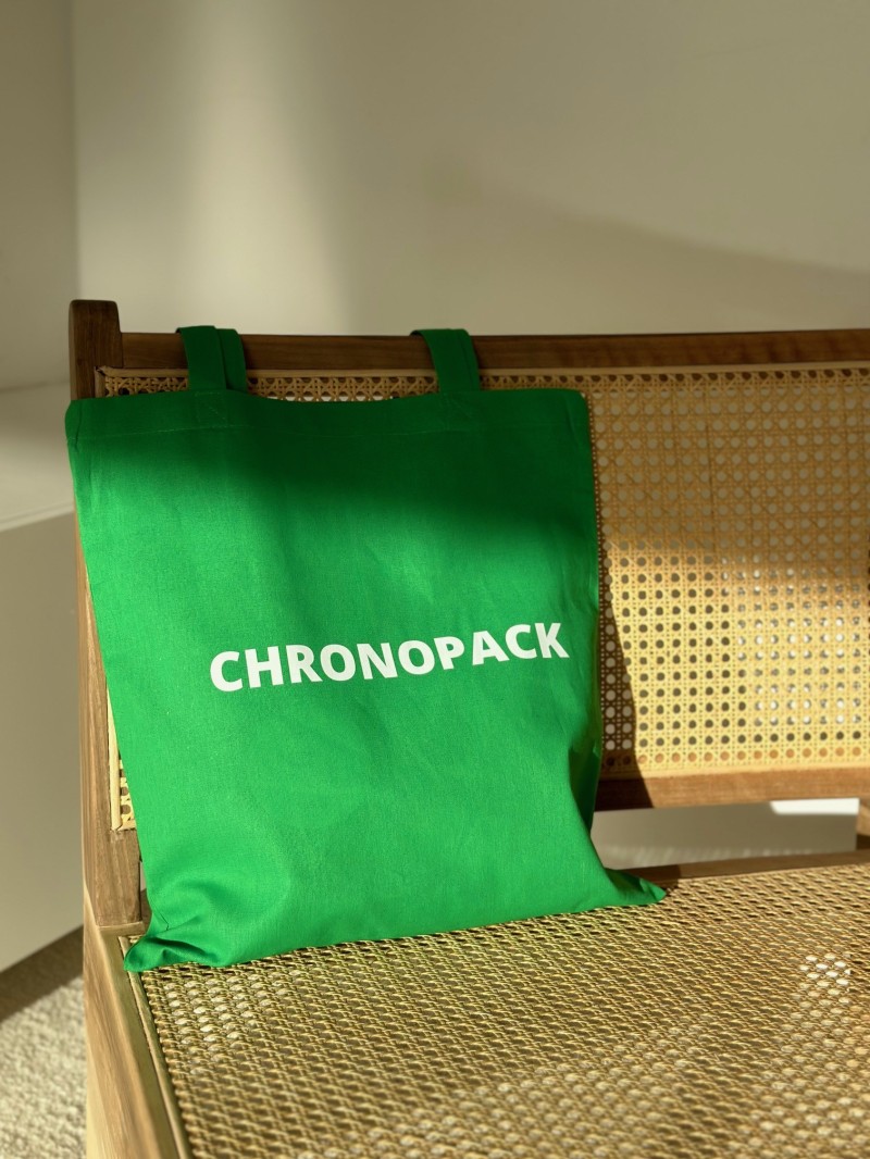 TOTEBAG "PARIJS" GROEN (38x42 cm)