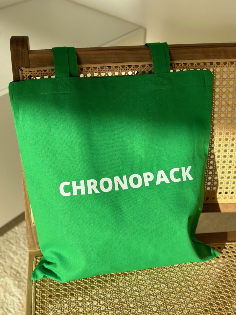 TOTEBAG "PARIJS" GROEN (38x42 cm)