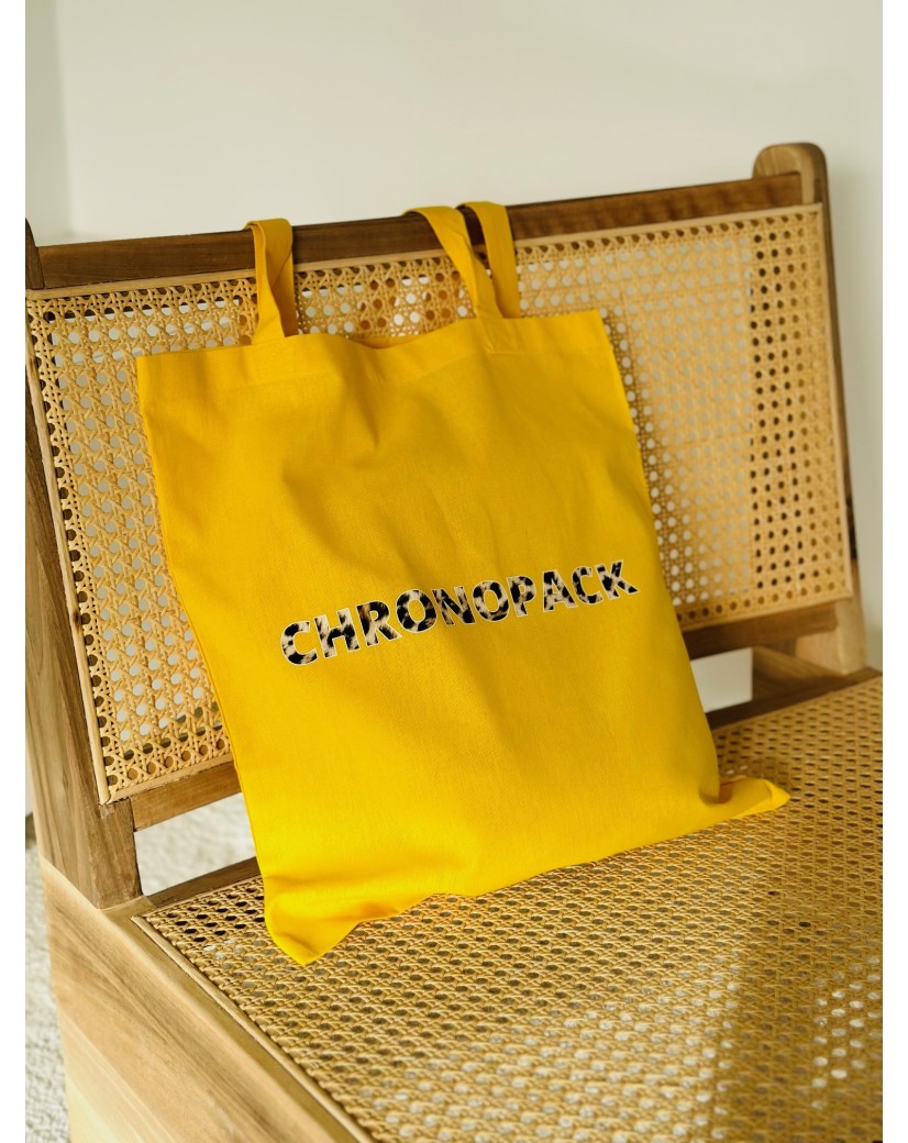 TOTEBAG "PARIJS" GEEL (38x42 cm)