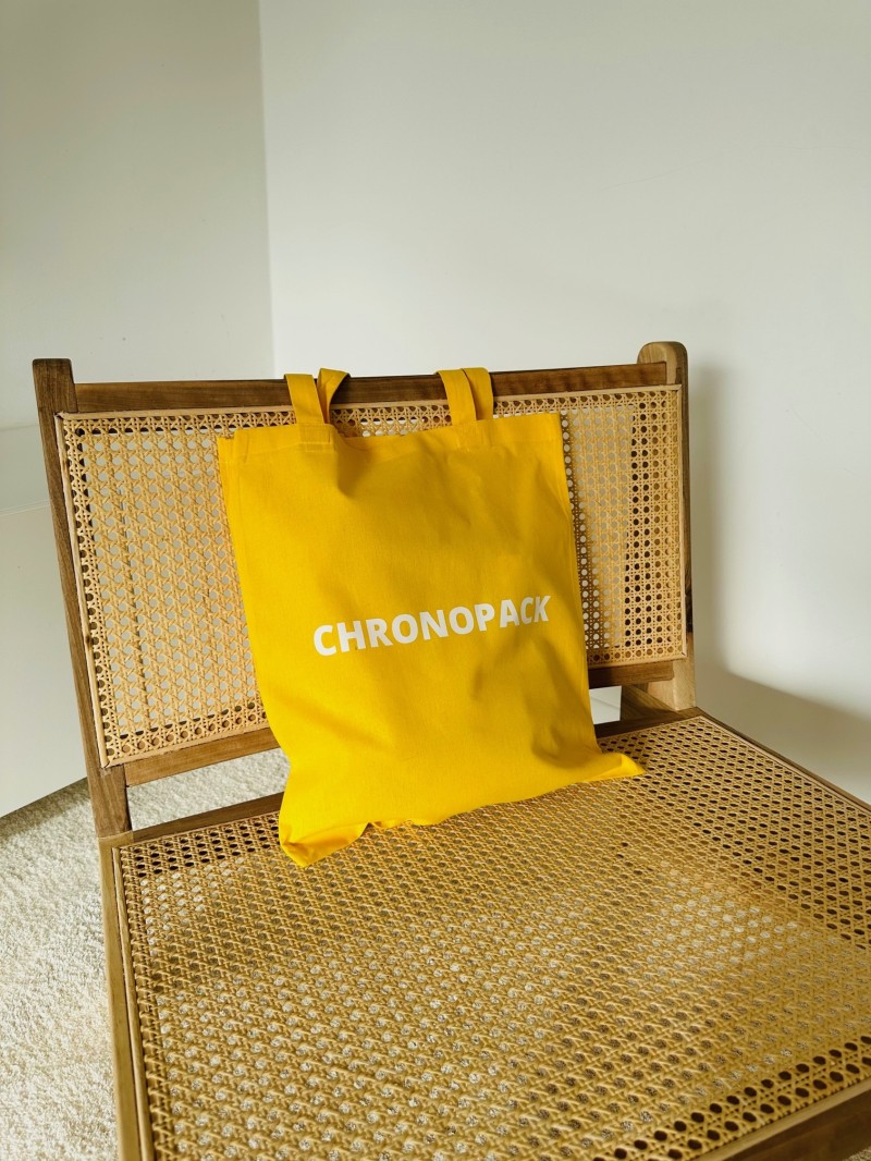 TOTEBAG "PARIJS" GEEL (38x42 cm)