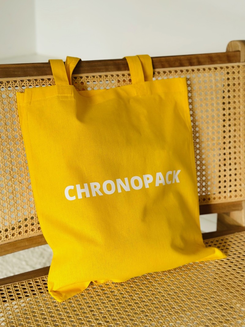 TOTEBAG "PARIJS" GEEL (38x42 cm)