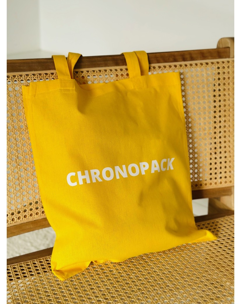 TOTEBAG "PARIJS" GEEL (38x42 cm)