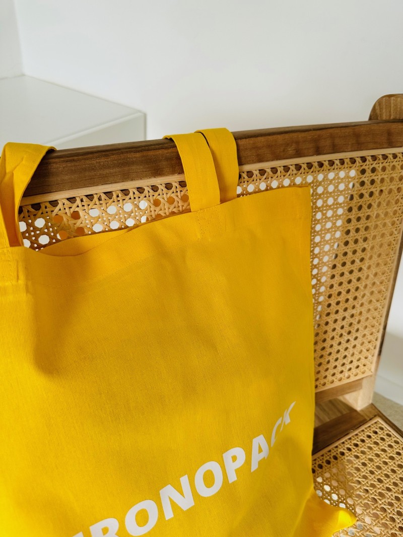 TOTEBAG "PARIJS" GEEL (38x42 cm)