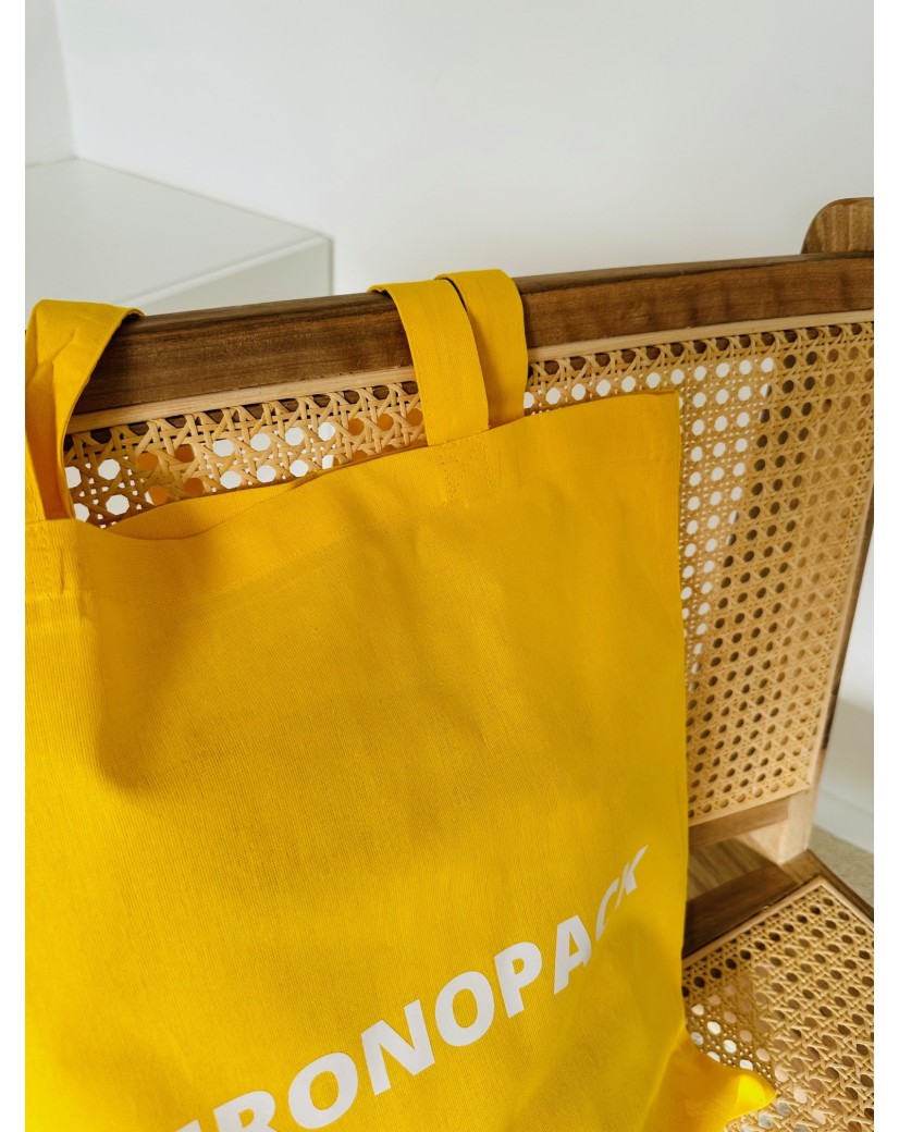 TOTEBAG "PARIJS" GEEL (38x42 cm)