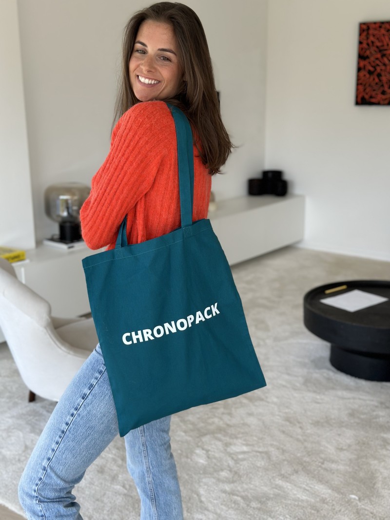 SAC PARIS - PETROLE (38x42cm)