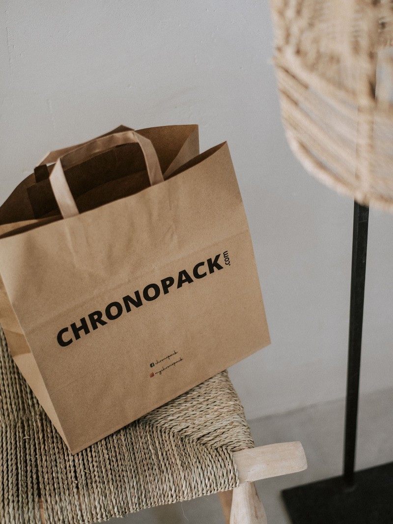 Flachgrifftaschen - Kraft SNACK TAKEAWAY
