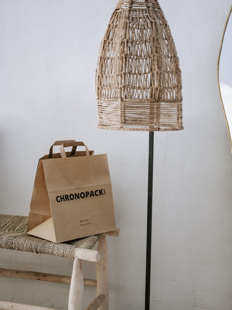 Flachgrifftaschen - Kraft SNACK TAKEAWAY
