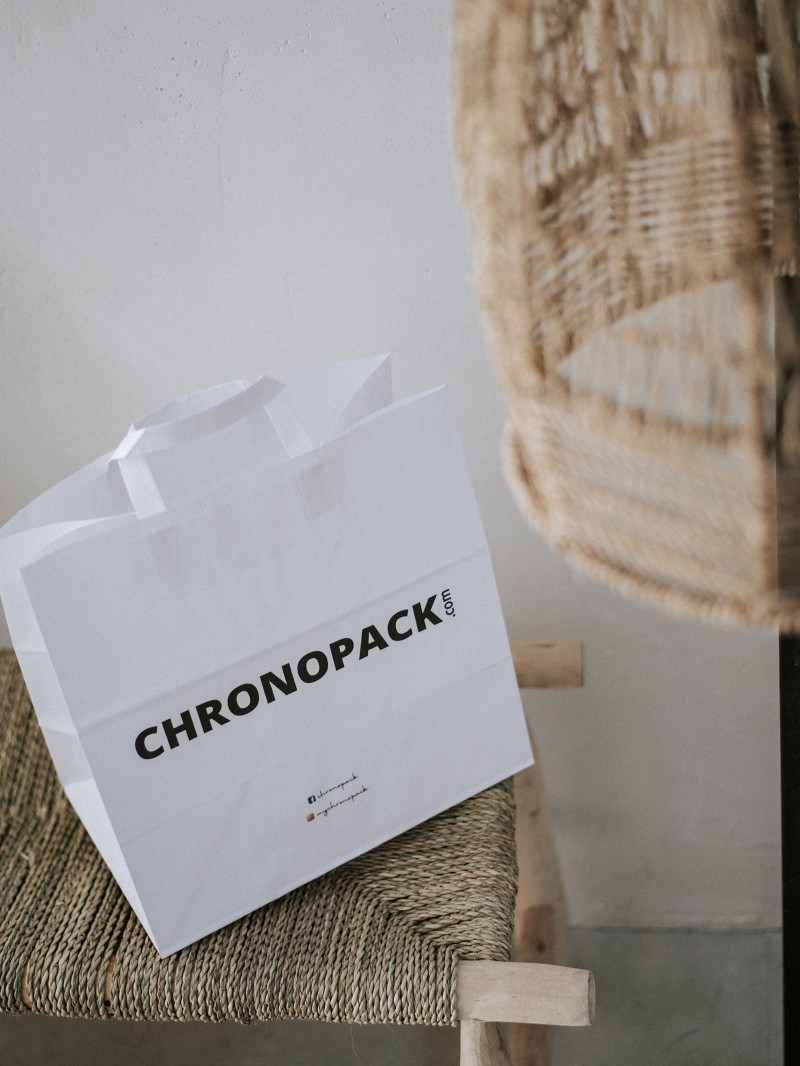Bolsas con asa plana - Blanco SNACK TAKEAWAY