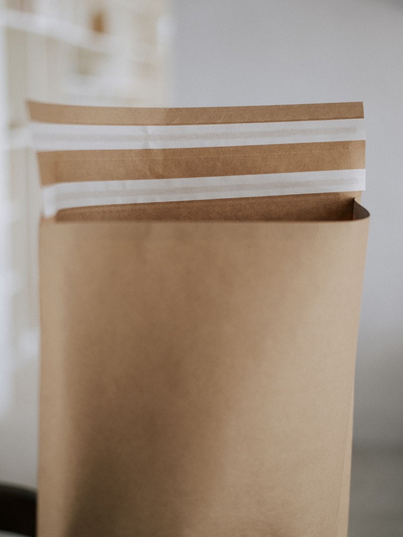 Pochette papier kraft aller-retour ecologique et eco-responsable