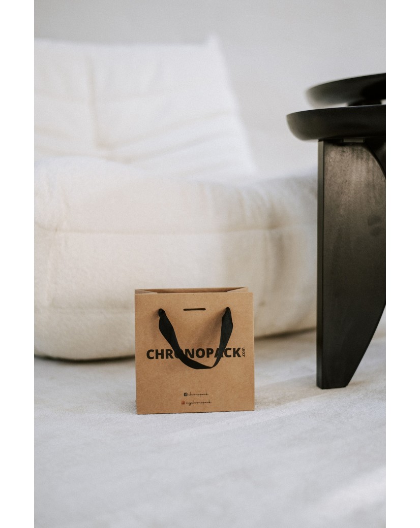 Bolsas de papel de lujo - Kraft XS - Asas de cinta