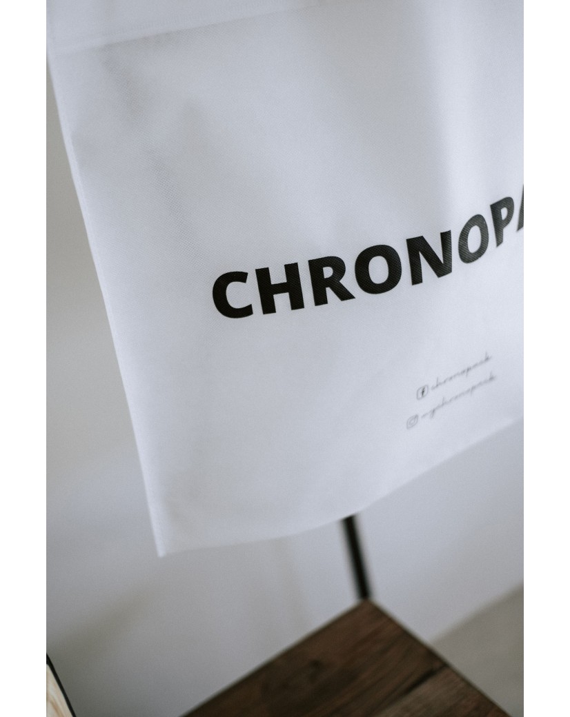 NONWOVEN DRAAGTAS "MARSEILLE" - WIT L (55X45+10CM)