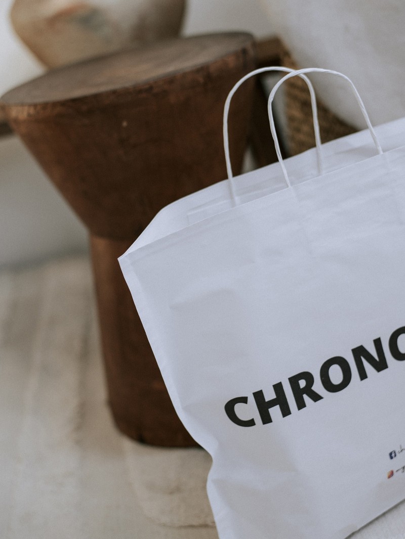 Boat paper bags - White L