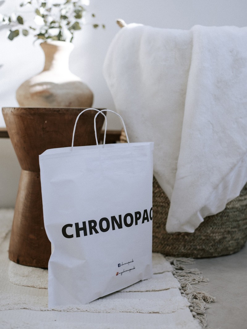 Boat paper bags - White L