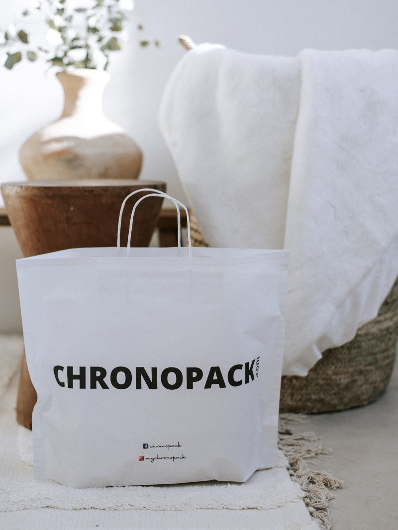 Boat paper bags - White L