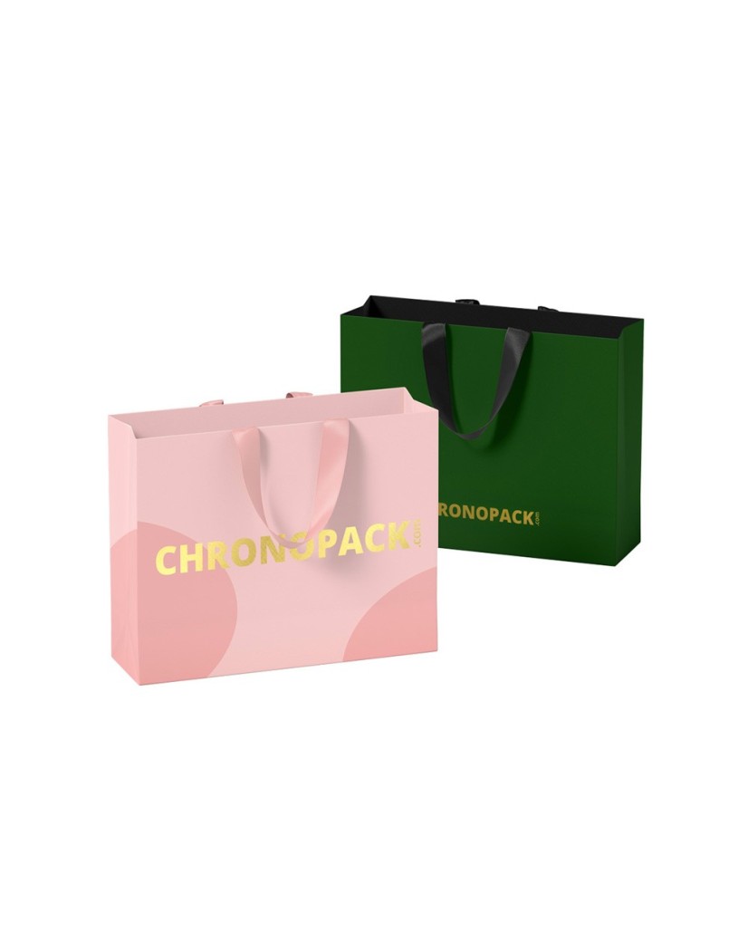 Luxe papieren tas "Monaco"- 100% gepersonaliseerd - S (25x10x20 cm)