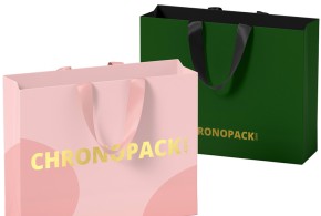 Luxe papieren tas "Monaco"- 100% gepersonaliseerd - L