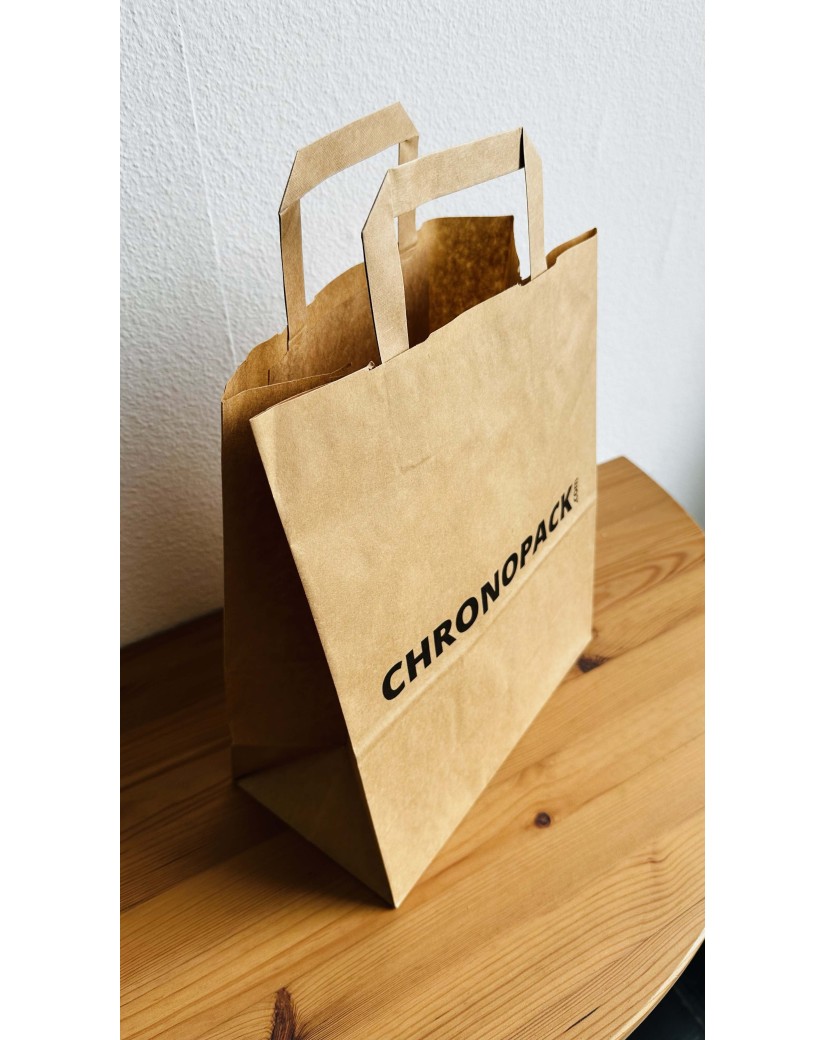 Kraft Bag L Flat Handles – Big Format, Big Branding Potential
