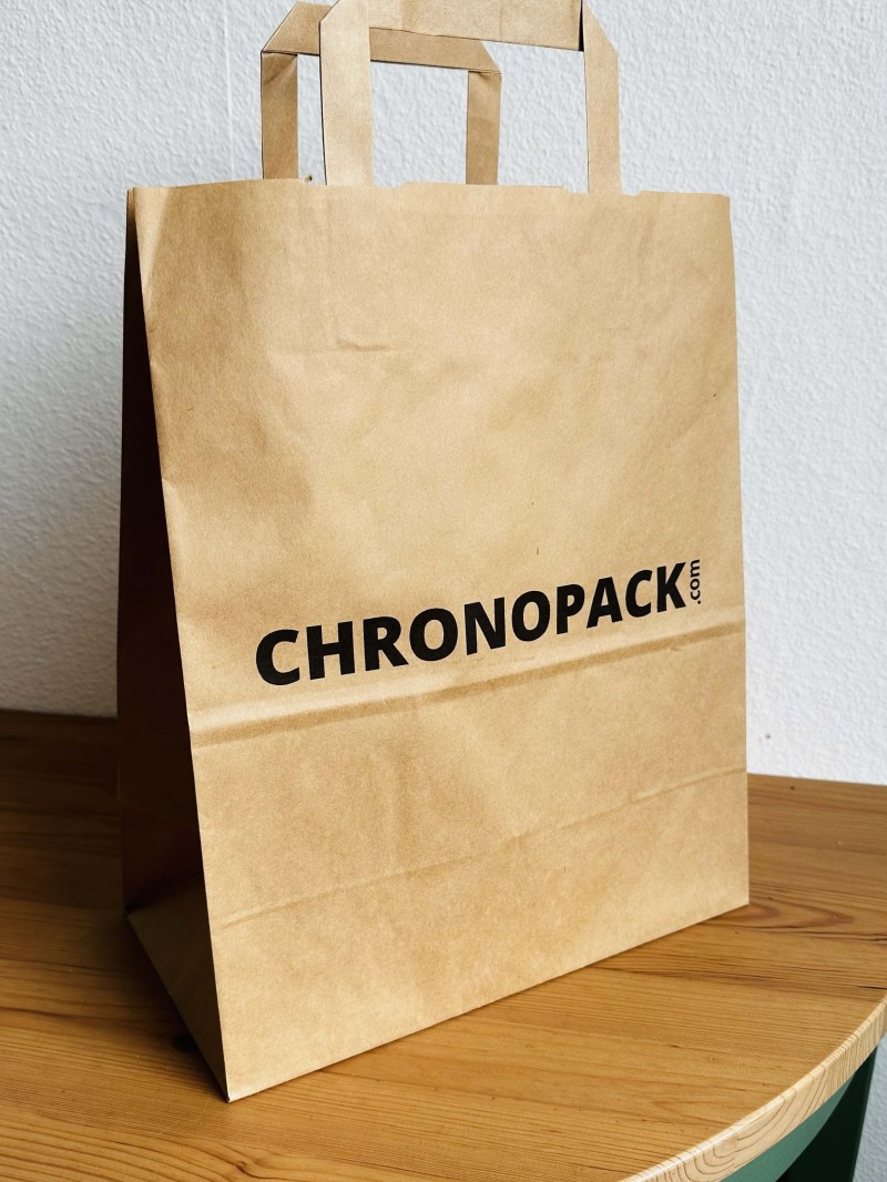 Kraft Bag L Flat Handles – Big Format, Big Branding Potential