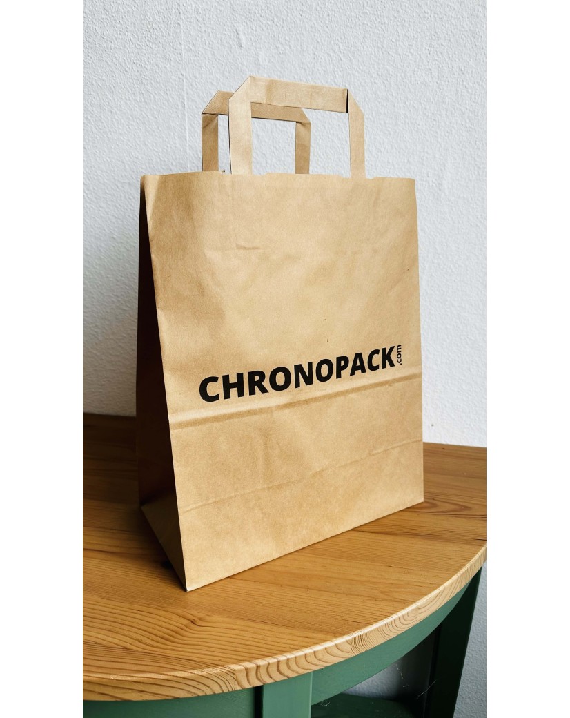 Kraft Bag L Flat Handles – Big Format, Big Branding Potential
