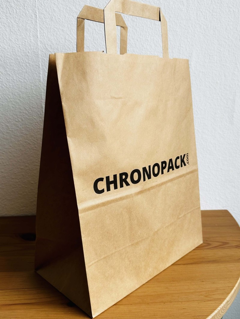 Kraft Bag L Flat Handles – Big Format, Big Branding Potential