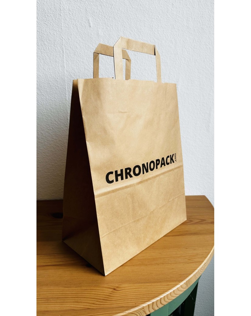 Kraft Bag L Flat Handles – Big Format, Big Branding Potential