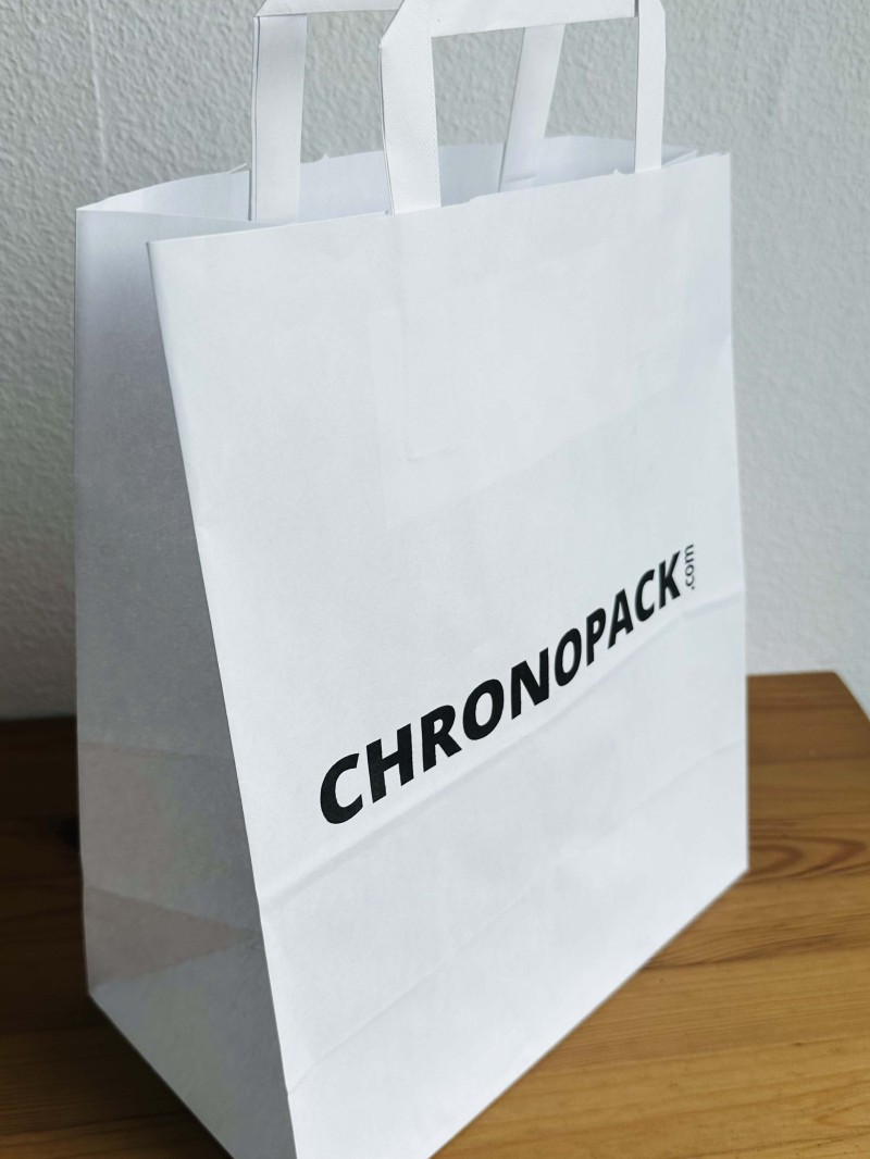 Flat Handle Bags – White XL (44x15x49.5cm)