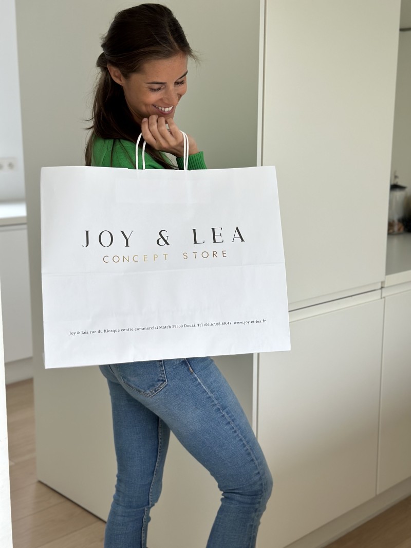 Bolsas de asas retorcidas - Blanco XL
